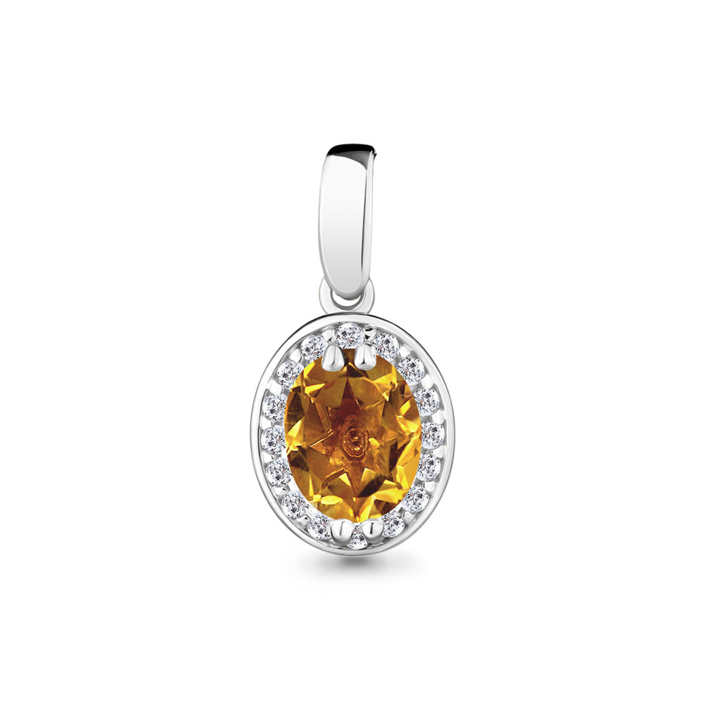 Подвеска Aquamarine серебро с родием 2504306А.5