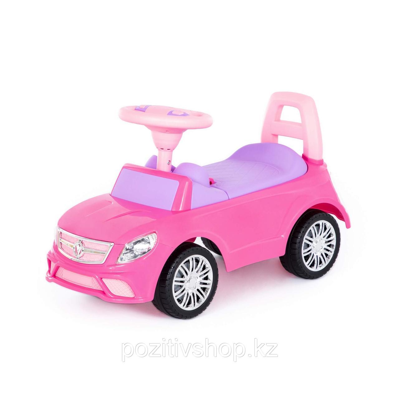 Детская машинка толокар Полесье SuperCar №3 розовый - фото 1 - id-p99315493