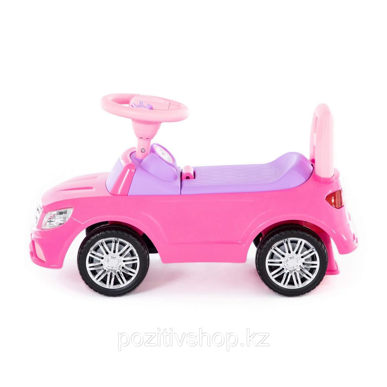 Детская машинка толокар Полесье SuperCar №3 розовый - фото 3 - id-p99315493