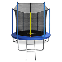 Батут Arland 8FT с внутренней сеткой и лестницей (Синий)