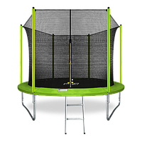 Батут Arland 10FT с внутренней сеткой и лестницей (Светло-зелёный)