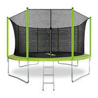 Батут Arland 14FT с внутренней сеткой и лестницей (Light Green)