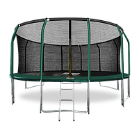 Батут Arland премиум 16FT с внутренней сеткой и лестницей (Dark Green)