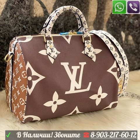 Сумка Louis Vuitton Speedy Giant Луи Виттон Хакки Болотная - фото 3 - id-p99197821