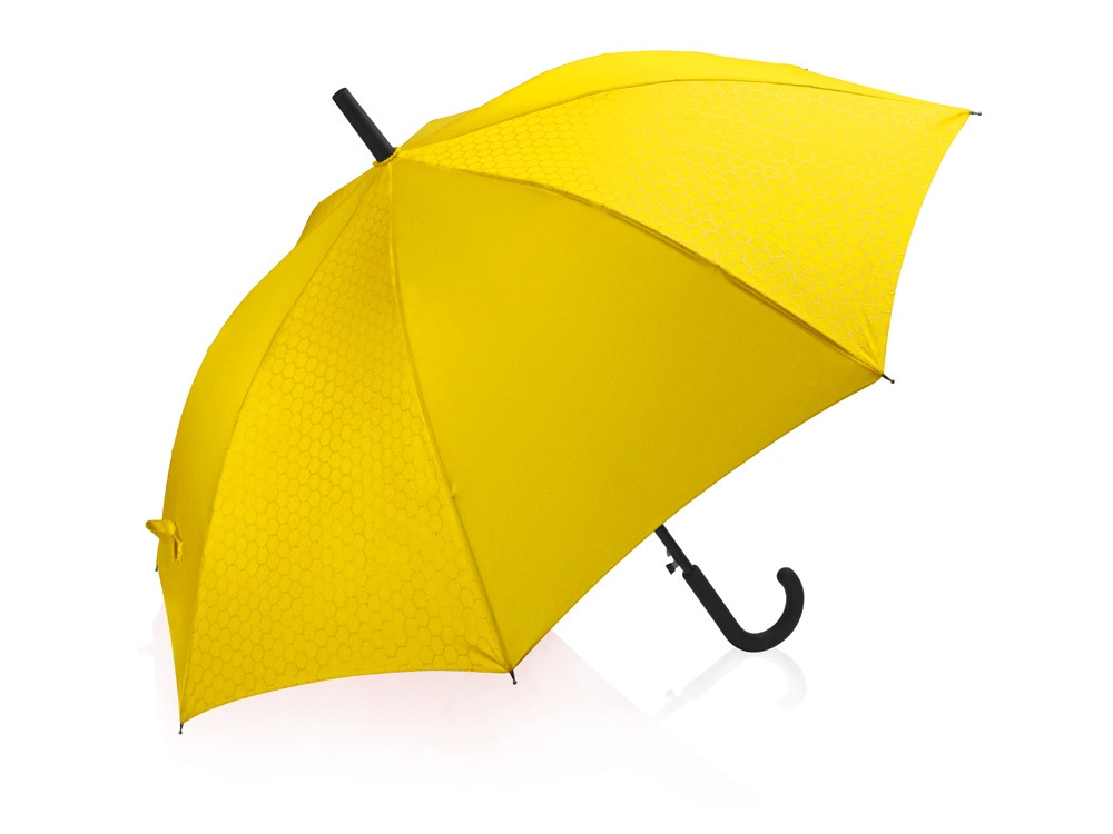 Зонт-трость полуавтомат Wetty с проявляющимся рисунком, желтый - фото 4 - id-p99321452