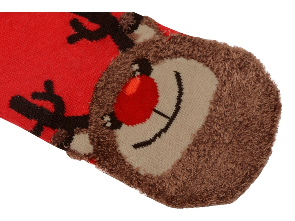 Набор носков с рождественской символикой в мешке женские, 2 пары, красный - фото 6 - id-p99321468