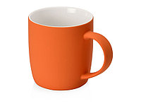 Кружка с покрытием soft-touch Dalgona, оранжевый