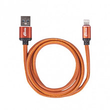Кабель Ritmix RCC-425 lightning-USB 2.5 A Leather