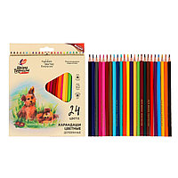 Цветные карандаши 24цв "Школа творчества" Луч 30С 1808-08