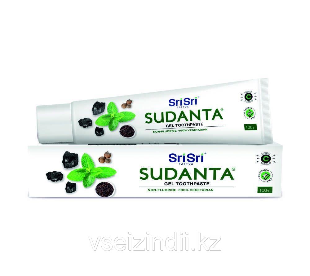 Зубная паста-гель Суданта Sri Sri,   ИНДИЯ 100гр