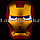 Маска Железного Человека со светящимися глазами на батарейках из прочного пластика красная, фото 3