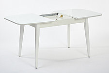 Стол раздвижной Azzuro 1 белый 120(160)х75х80 см, фото 3