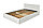 Кровать с подъёмным механизмом Mila 140х200 см, белый, фото 5