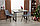 Стол раздвижной Mone, сосна Пасадена, чёрный 110(155)х76х75 см, фото 8