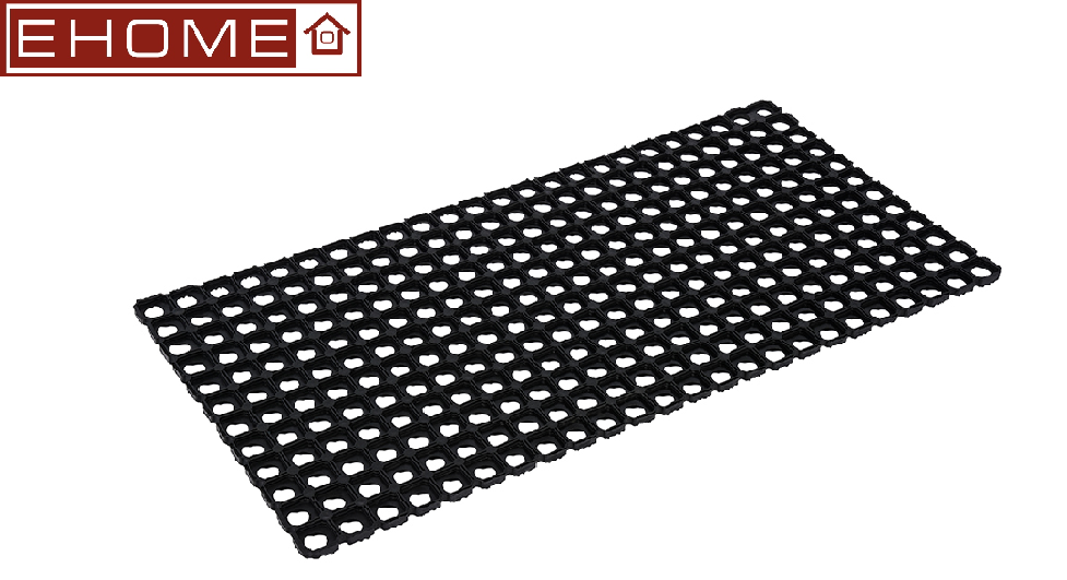 Коврик 100x200x1,6 см (Индия) резиновый ячеистый грязесборный черный - фото 1 - id-p99330084