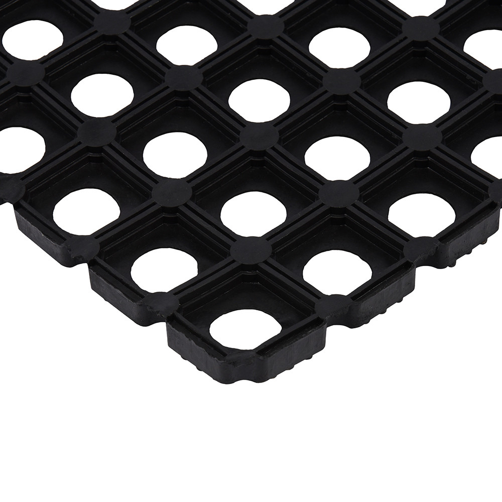 Коврик 100x200x1,6 см (Индия) резиновый ячеистый грязесборный черный - фото 3 - id-p99330084