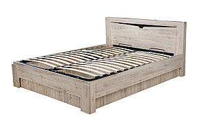 Кровать Соренто 140х200 см, дуб Бонифаций, дуб Бордо, фото 2