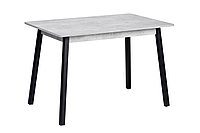 Стол раздвижной Корфу, бетон, чёрный 110(141)х75х70 см, фото 1