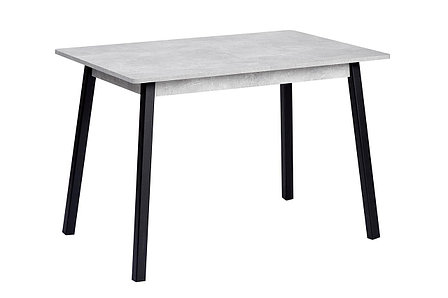 Стол раздвижной Корфу, бетон, чёрный 110(141)х75х70 см, фото 2
