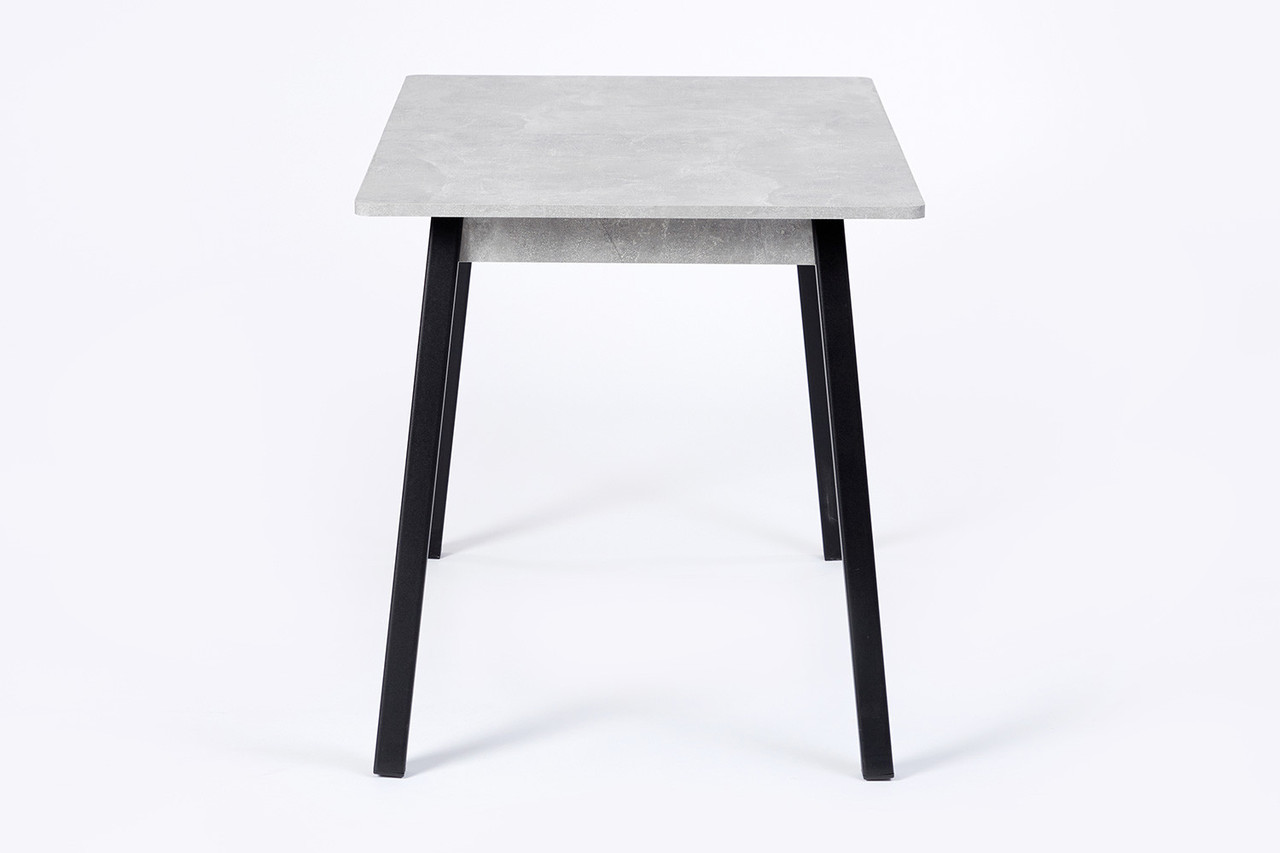 Стол раздвижной Корфу, бетон, чёрный 110(141)х75х70 см - фото 3 - id-p99330366