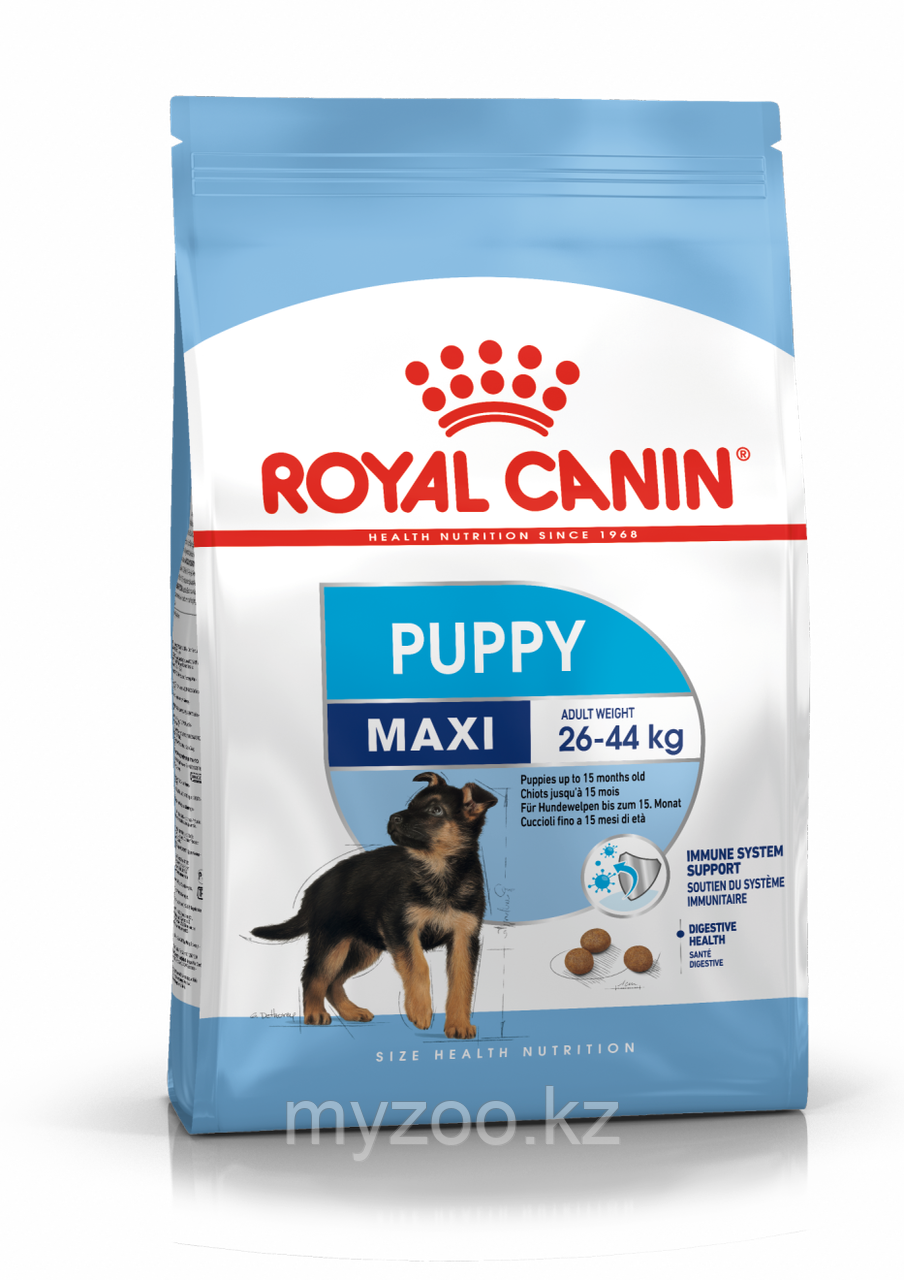 Royal Canin MAXI PUPPY для активных щенков крупных пород, 15 кг - фото 1 - id-p67505086