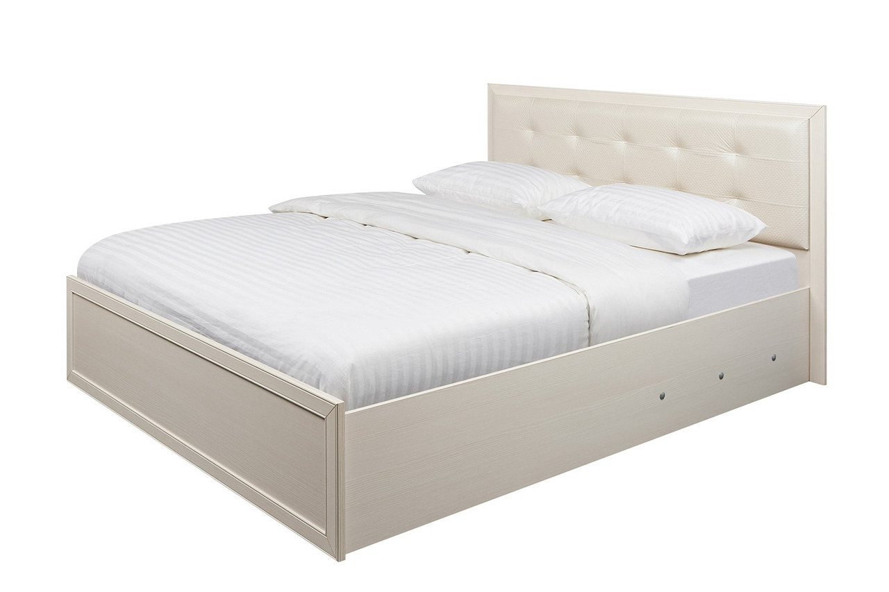 Кровать с подъёмным механизмом Ника-люкс 140х200 см, бодега белая