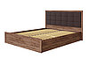 Кровать с подъёмным механизмом Ника-люкс 160х200 см, дуб табачный крафт, коричневый