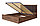 Кровать с подъёмным механизмом Ника-люкс 160х200 см, дуб табачный крафт, коричневый, фото 4