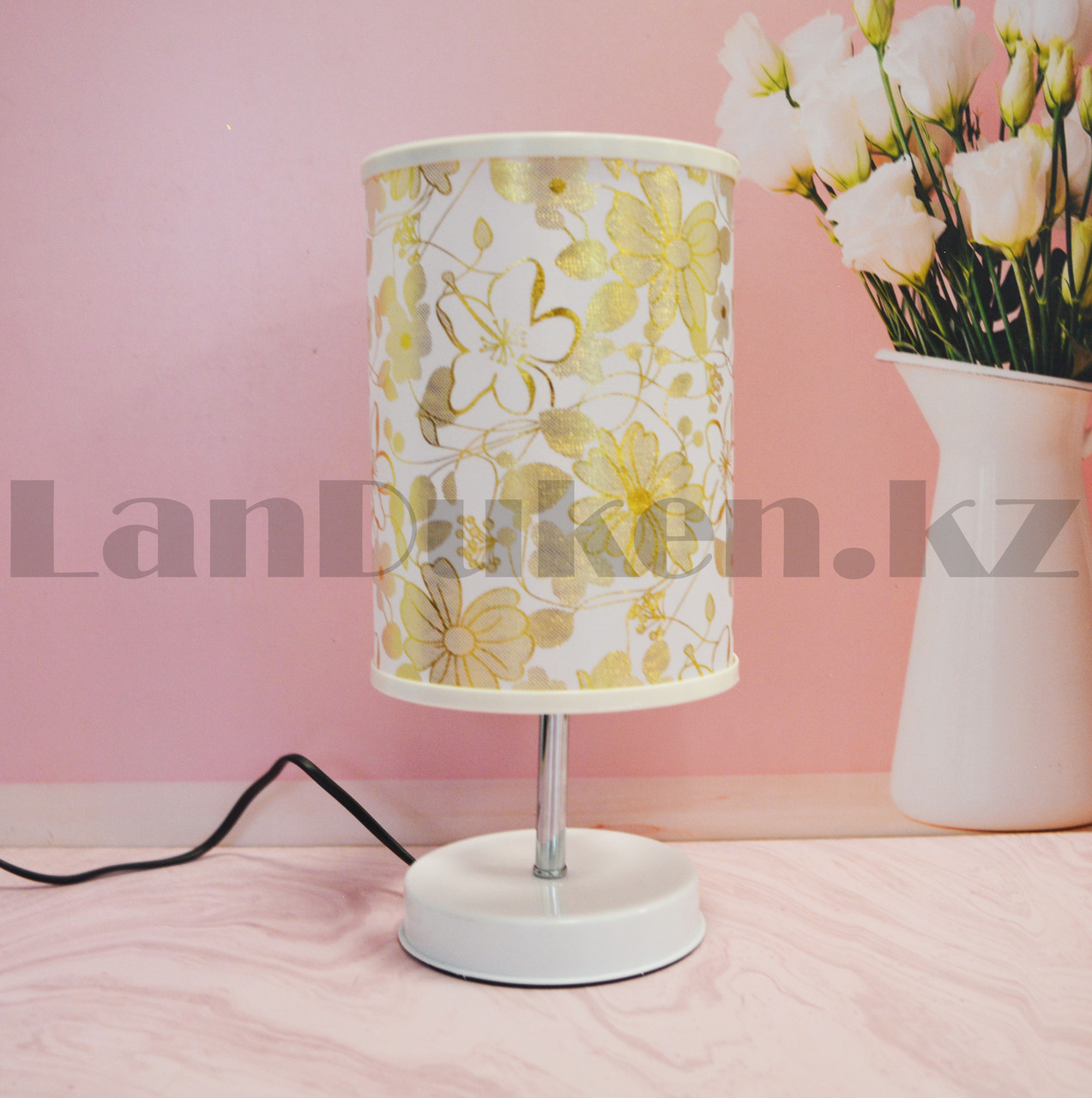 Настольная лампа C08 A цветы золотистые - фото 8 - id-p99334027