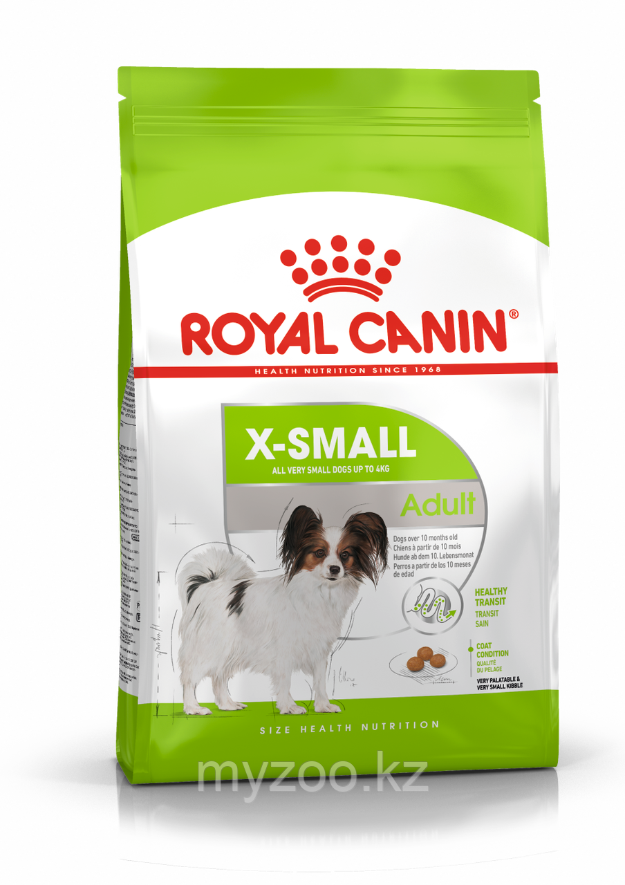 Royal Canin X-SMALL ADULT для взрослых собак мелких пород (до 4 кг),500гр - фото 1 - id-p99329309