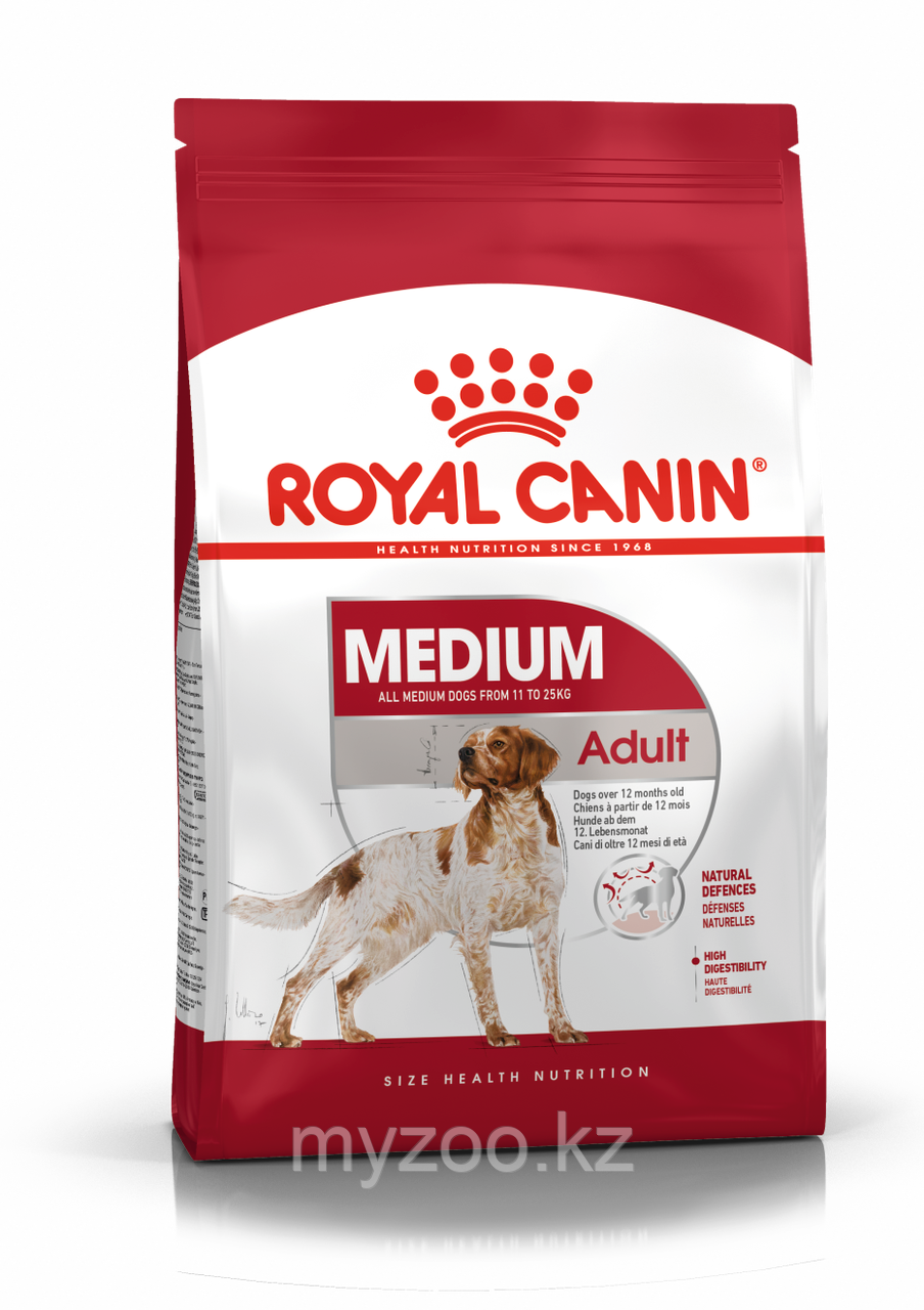 Royal Canin MEDIUM ADULT для взрослых собак средних пород, 4кг
