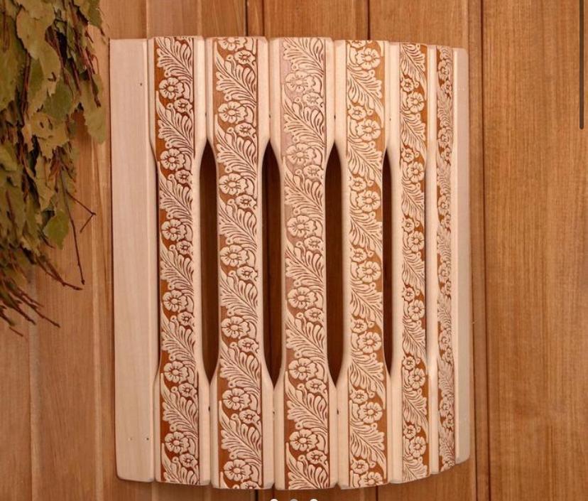 Абажур деревянный угловой для бани - фото 1 - id-p99334222