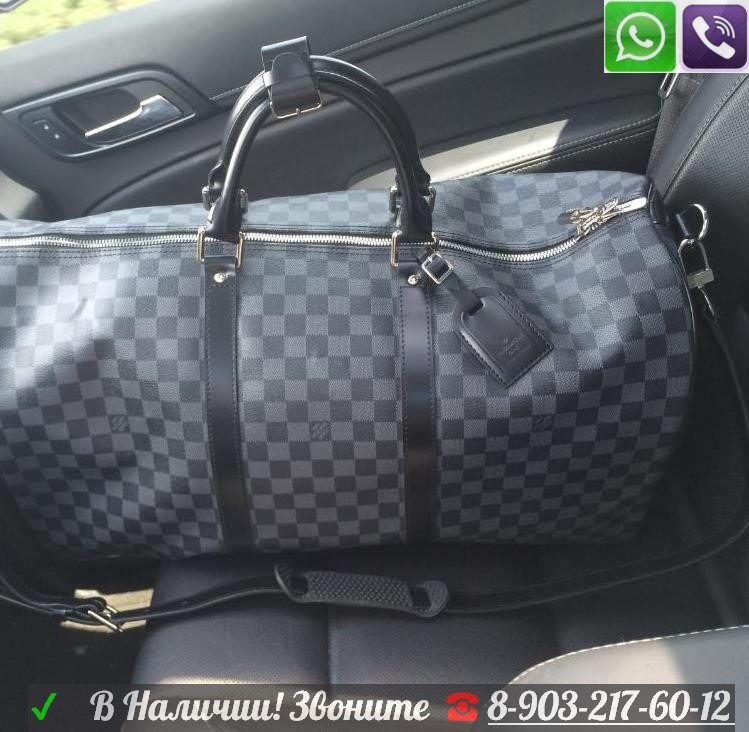 Мужская Louis Vuitton Keepal Graphite Луи Виттон Сумка Дорожная Спорт - фото 2 - id-p99195778