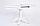Стол раздвижной Бари белый 100(135)х75х75 см, фото 4