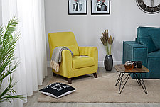 Кресло Гауди, горчичный 75х89х87 см, фото 3