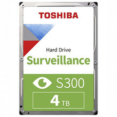 Жесткий диск HDD 4Tb TOSHIBA S300 Surveillance HDWT840UZSVA