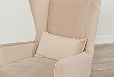 Кресло Людвиг, бежевый,коричневый, фото 2