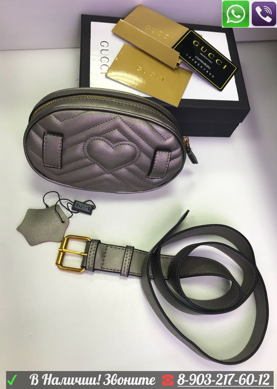 Сумка поясная Gucci Belt Marmont GG Gucci на пояс - фото 5 - id-p99195971