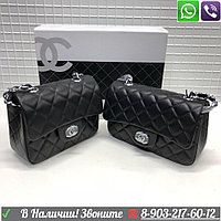 Сумка Chanel Mini flap 2.55 Черная маленькая