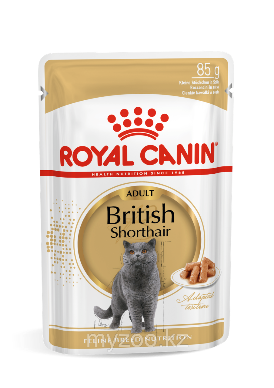 Влажный корм для кошек британской породы Royal Canin BRITISH SHORTHAIR 1*85