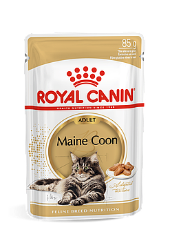 Royal Canin MAINECOON кусочки для кошек породы Мейн Кун в соусе ,1*85гр