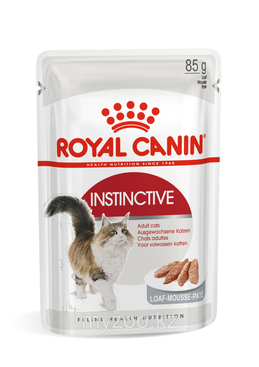 Влажный корм для кошек в соусе INSTINCTIVE LOAF 1*85G