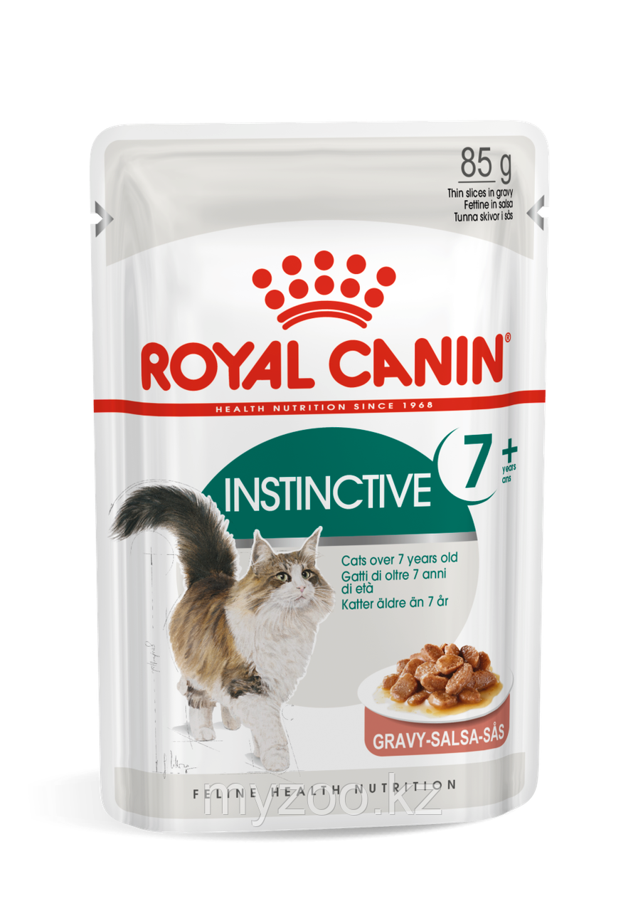 Влажный корм для кошек в соусе INSTINCTIVE +7 1*85G