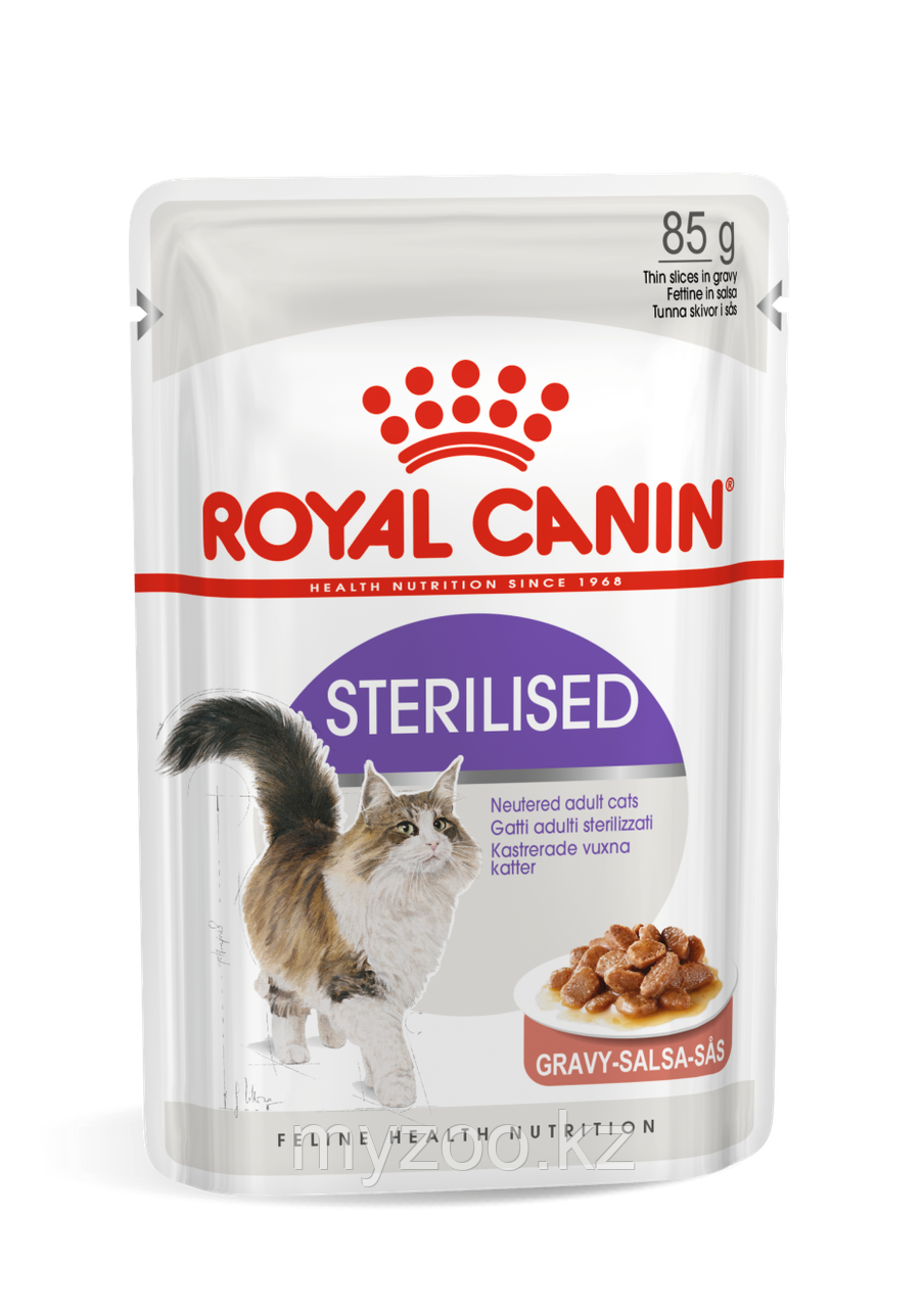 Влажный корм для стерилизованных кошек и котов Royal Canin STERILISED PORK FREE 1*85