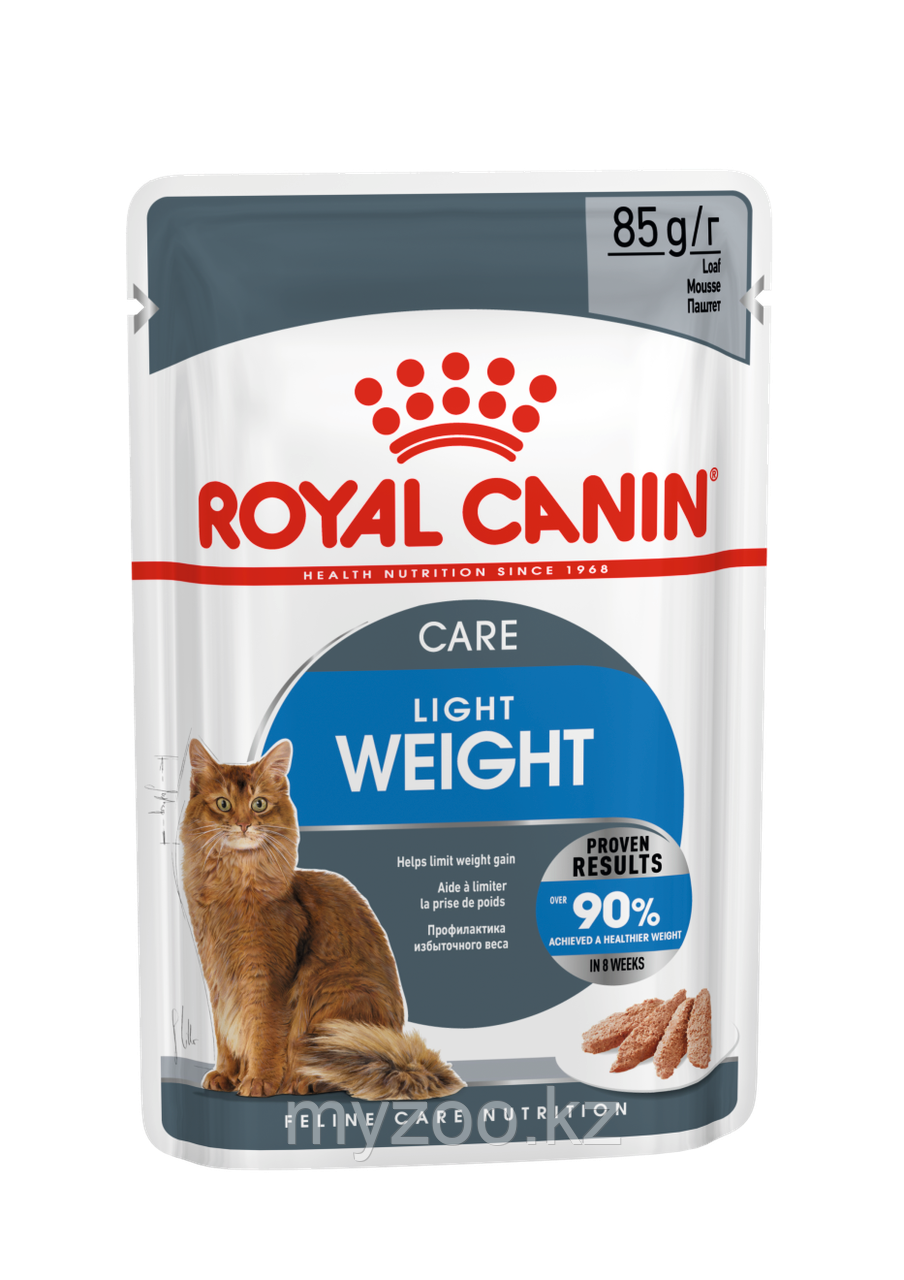 Влажный корм в желе для кошек Royal Canin LIGHT WEIGHT IN JELLY 1*85G