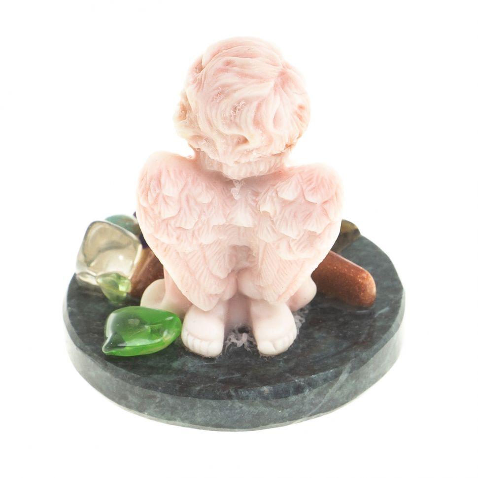Сувенир из мрамолита "Ангел с розой" 117706 - фото 3 - id-p80872556