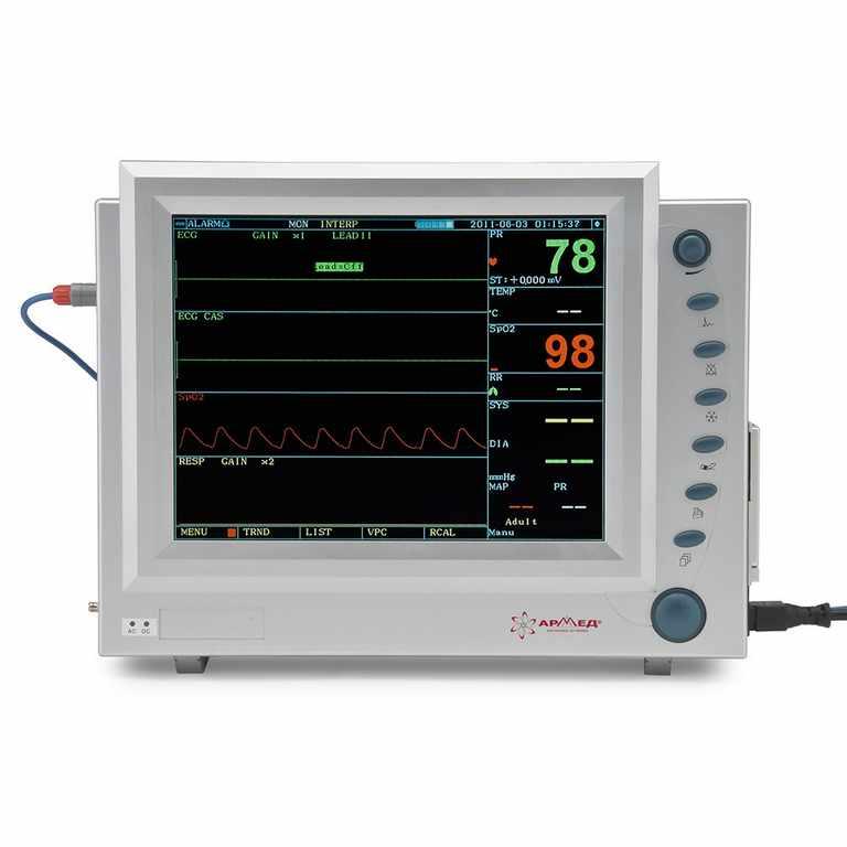 Монитор прикроватный "Armed" PC-9000b (с Nellcor-датчиками) - фото 1 - id-p99336785