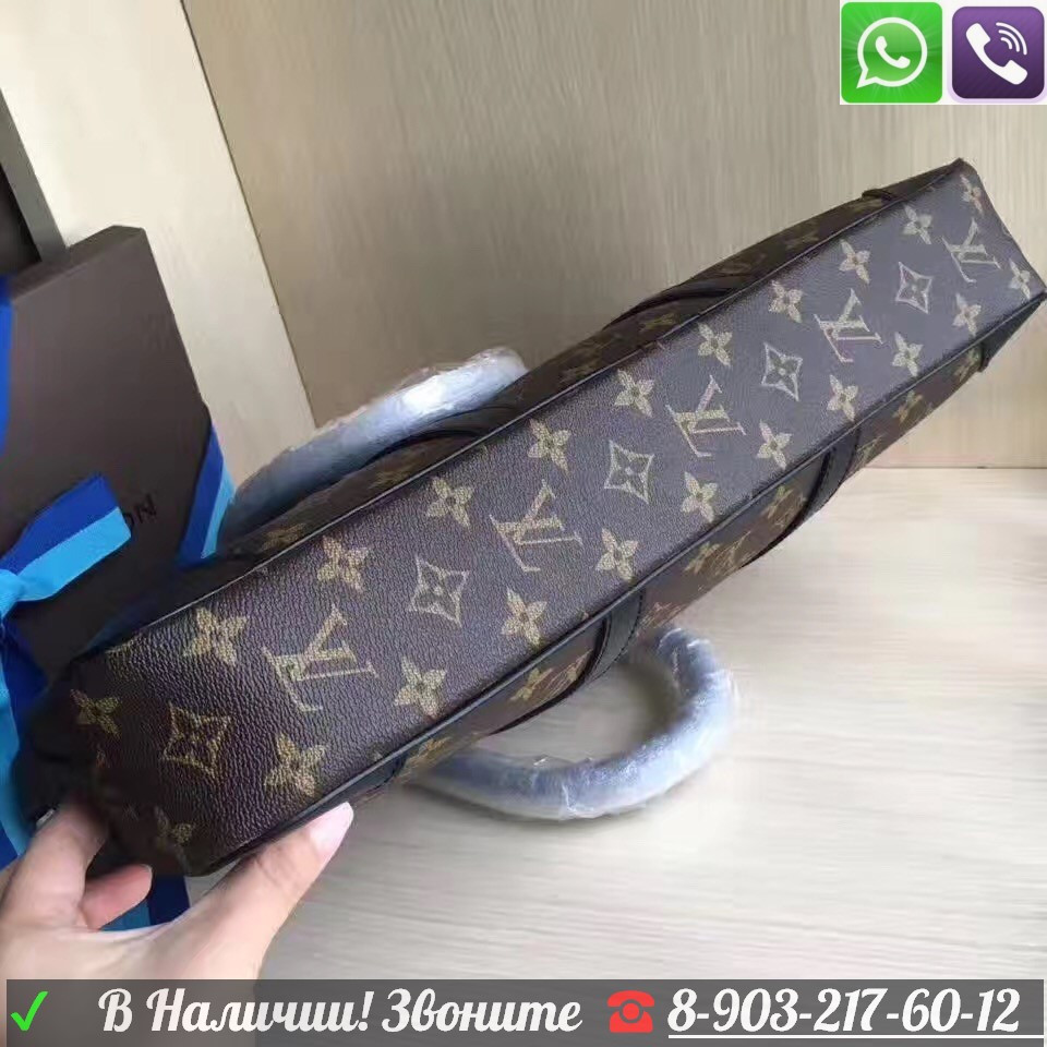 Портфель Louis LV Сумка Vuitton Porte Documents Monogram Macassar - фото 2 - id-p99196051