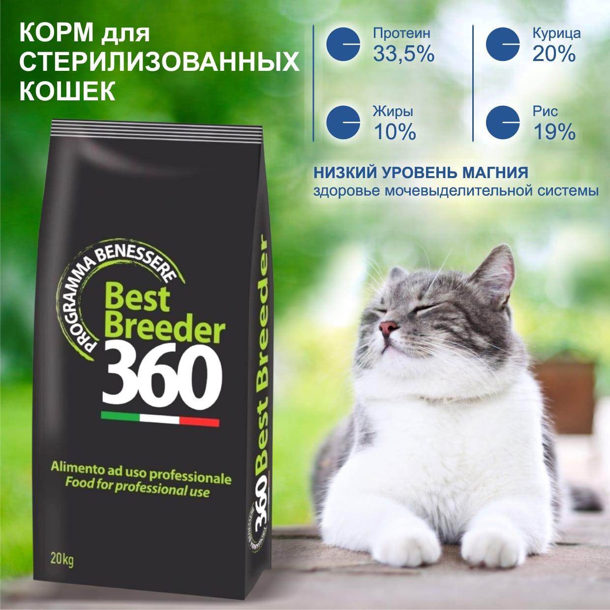 Best Breeder Salute360 Сухой корм для стерилизованных кошек