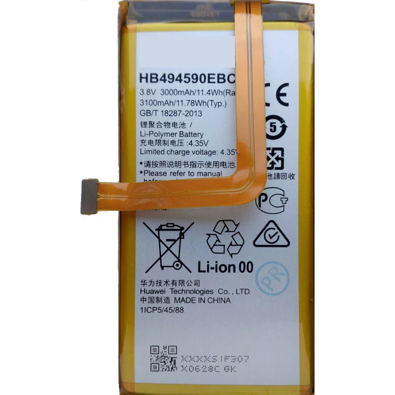 Заводской аккумулятор для Huawei Honor 7 (HB494590EBC, 3000 mAh)
